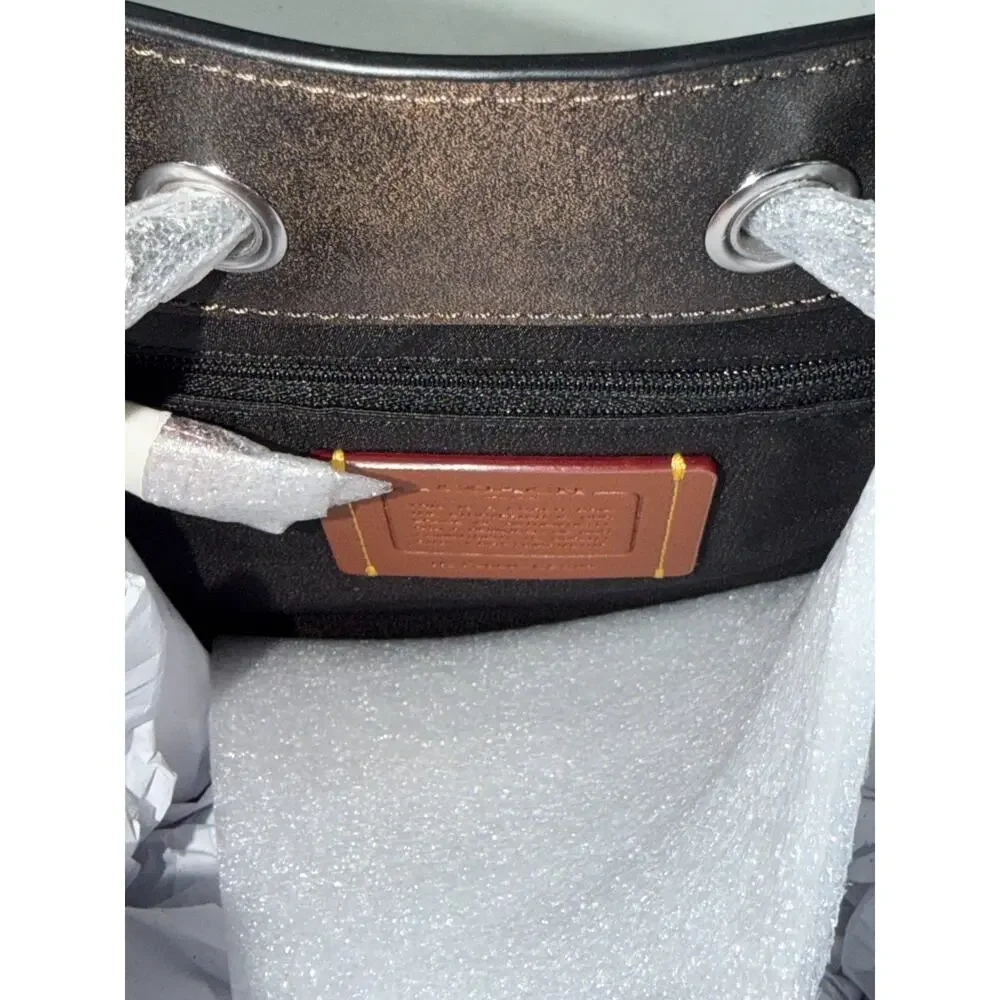 NWT B4-009 Coach Rowan Bucket Bag With Pocket In Loved Leather CES94